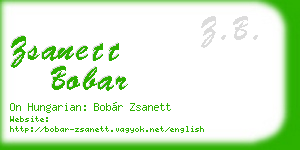 zsanett bobar business card