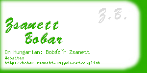zsanett bobar business card
